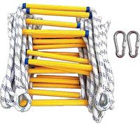 Escalera de Cuerda Gancho Nailon for Escape Incendios, ignífuga, Adecuada for Que los Adultos escapen del balcón(25m)