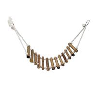 Escalera de cuerda Gecko,Escalera de madera para reptiles, Pasarela oscilante flexible, Escalera de escalada de lagarto , decorativa, resistente y fácil de montar, para hámster, tortolitos, cotorras,