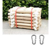 Escalera de Cuerda Madera Cuadrada 20 m y 65 pies Desde el balcón(Round,10M/32Ft)