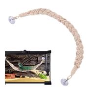 Escalera de Cuerda para ermitaño - Puente de Cuerda para Reptiles 60 x 2 cm, aplicación extendida | Juguetes de ermitaño con Ganchos de, Enredaderas de Reptiles trepadores