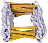 Escalera de Cuerda portátil para Escape de Emergencia: Cuerda de Seguridad Ligera de 5 m/16,4 pies para una rápida evacuación y Supervivencia; Ideal para el hogar, acampadas y Aventuras al a