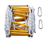 Escalera de Emergencia de Escape de Incendios con Ganchos, Resistente a la Llama y Reutilizable para Casas de Varios Pisos, solución de Seguridad de Ventana portátil