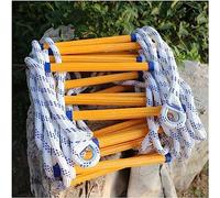 Escalera de Emergencia for Incendios, Cuerda Seguridad Resistente al Fuego, 2 a 6 Pisos, con Ganchos, 5 m/16 pies(20M/65.6Ft)