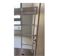 Escalera de Emergencia for literas (1 Unidad) - Escalera metálica Resistente for niños, Adolescentes y Adultos - Capacidad de Carga: 150 kg(White,160cm)
