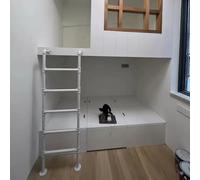 Escalera de Emergencia para áticos, de Alta Resistencia, para Huecos de Ventana, de 120 cm, 125 cm, 132 cm, 140 cm y 200 cm, Ideal para áticos, dormitorios, bibliotecas, terrazas, Casas roda