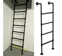 Escalera de emergencia para pozo de ventana, ajustable, 120-190 cm, ideal para áticos y sótanos, soporta 150 kg, diseño seguro para uso en interiores y exteriores