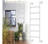 Escalera de Emergencia para Pozo de Ventana, Escalera de Escalada Contra Incendios, Escalera Colgante de Pared para Loft, Escalera Universal Personalizada para Literas Individuales, Fácil de Montar, C