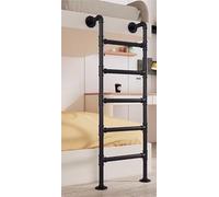 Escalera de Emergencia Resistente for literas (1 Pieza): Personalizable y atornillable for autocaravanas, sótanos y Tiendas de campaña.(Black,120cm)