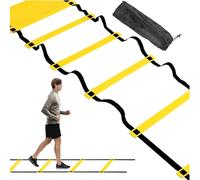 Escalera De Entrenamiento - Rejilla Para Ejercicios De Equilibrio, Herramienta De Agilidad Para Exteriores | Banda De Entrenamiento De Velocidad, Tapete De Entrenamiento Para Ejercicios En Campo, Equi