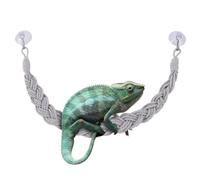 Escalera de Escalada de ermitaño, decoración de hábitat de Reptiles, Accesorio de Cuerda Natural, Kit de Entorno de la Selva, Equipo de Escalada de Tanque de enriquecimiento Colgante con