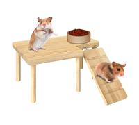Escalera de Escalada de Madera de Hámster, Césped para Hámster de Madera Juguete Cronómetro Este Juguete de Cavia de Hámster No Es Una Escalera de Escalada en Roca, Sino También Un Accogl