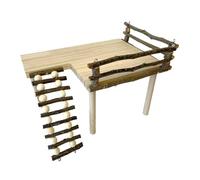 Escalera de Escalada de Madera, práctico Juguete para hámster, Entretenimiento Grueso, paisajismo para hámster, Accesorios para Mascotas, pequeños roedores, Juguete para Hacer Ejercicio