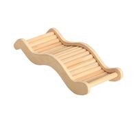 Escalera de Escalada para hámster, rampa de Madera para Mascotas pequeñas, de Varios Niveles con Juego de Ejercicio, Puente de Madera masticable Seguro, Accesorio de Escalada Interactivo para