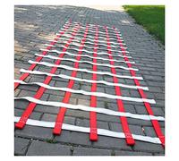 Escalera de escalada resistente para columpios y gimnasio de la selva, 6 x 8 pies con red de seguridad, perfecta para niños y adultos, ideal para entrenamiento de carreras de obstáculos y recreación