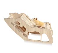 Escalera de Escalada se Hámster, Escalera de Escalada para Hámster, Hamster Accesorios, Juguete de Escalada de Madera y Decoración de Jaula de Puente para Hámsteres, Ratones u Animales Pequeños