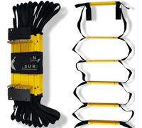 Escalera de escape contra incendios permanente de dos pisos 4m | Escaleras para salida, ventana o ático | Escalera colgante para emergencia de incendio, seguridad del hogar | Escalera externa para eva