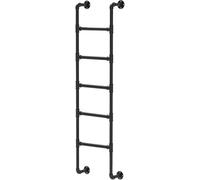 Escalera de escape de incendios resistente, salida de sótano montada en la pared para seguridad en el hogar, tubo de hierro de metal, loft, 15 pies