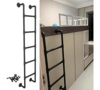 Escalera de escape para ventana de sótano, escalera de metal resistente para paredes exteriores de almacén, solo para uso en ático/litera, montaje en pared, capacidad de carga de 150 kg