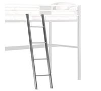Escalera de gancho de metal ligera para litera de 1,7 m, se adapta a caravanas de 140 a 167 cm de alto, color plateado, ideal para uso en dormitorio, fácil instalación, diseño duradero