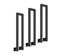 Escalera de hierro forjado en forma de U, soporte de pared para interiores y exteriores, para escaleras, verandas, jardines, áticos, pasillos, y solución de seguridad elegante
