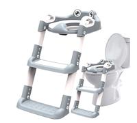 Escalera de inodoro de entrenamiento - Asiento plegable para silla de maceta, taburete de inodoro para niños, escalera de maceta ajustable en altura, asiento de pensión alimenticia para servicio