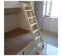 Escalera de litera de madera natural extra alta ligera de 3 a 8 escalones de repuesto con soportes de gancho y almohadillas de goma, ideal para niños y usuarios