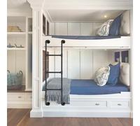 Escalera de litera de metal resistente, capacidad de carga de 330 libras, escalera de repuesto para dormitorios y campistas, solución de emergencia para escalada de incendios