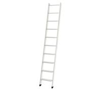 Escalera de litera (Madera, Blanco, Número de niveles: 10 ud., Altura de planta: 245 cm)