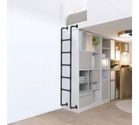 Escalera de litera para áticos, escalera de escape de escalada de 2 a 4 pisos, escalones de metal para el hogar, almacén y uso al aire libre