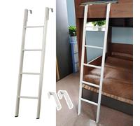 Escalera de litera para niños ajustable de 114.3 cm/127.0 cm/139.7 cm/149.9 cm/160.0 cm, perfecta para dormitorios escolares y caravanas. Ayuda de escalada para un acceso seguro a las literas. Tamaño