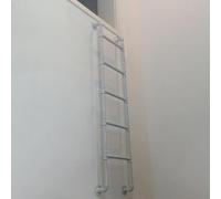 Escalera de litera resistente montada en la pared, escalera industrial de metal de hierro para RV, biblioteca, cubierta, dormitorio, soporta una capacidad de carga de 330 libras