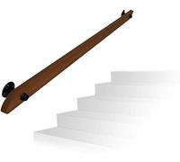 Escalera de madera de pino il 25 cm 600 cm - Barandilla de madera maciza para villa y loft, uso en interiores y exteriores, seguridad para ancianos con kit de instalación (430 cm)