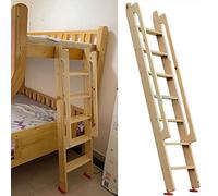 Escalera de Madera de Repuesto para litera, Color marrón, con Pedales Extra Anchos de 9,4 cm (3,7 Pulgadas), pasamanos y Almohadillas Antideslizantes de Goma. Escaleras de Cama de 99, 114, 1