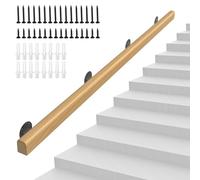 Escalera de madera il - Barra de seguridad para colgar en la pared para ancianos, pasillo, balaustrada, loft, terraza, soporte de 0,3 a 6 m, longitud ajustable (0,6 m)