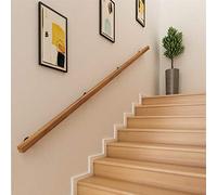 Escalera de madera maciza de 300 cm, barandilla antideslizante para interior del hogar, loft de pared, para seguridad de ancianos y elegante protector de escalera.