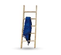 Escalera de madera maciza reciclada para el hogar y el baño, estante rústico Detive Vinta Sle nizer, soporte de exhibición multiusos