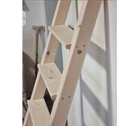 Escalera de madera para altillo litera ático (altura 250 cm, ancho 35 cm)