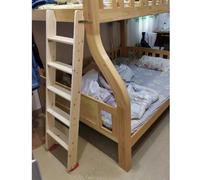 Escalera de Madera Resistente para literas con Soportes de Montaje, peldaños de 10 cm de Ancho, Ideal para remolques o desvanes (220 cm/86,6 Pulgadas de Alto).