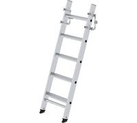 Escalera de mano con peldaños planos para camión/remolque MUNK, 5 peldaños