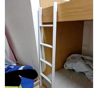 Escalera de metal ajustable para litera, diseño que ahorra espacio, soporta hasta 330 libras, escalera de repuesto para literas y segura.