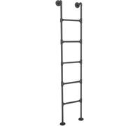 Escalera de Metal de Pared para Loft, litera Alta, Escalera de Salida de sótano, Ideal para dormitorios, bibliotecas, literas y terrazas. Capacidad de Carga: 270 cm (330 LB).