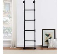 Escalera de metal - Diseño multiusos de pie para el hogar, loft, sótano, ático, biblioteca, litera, cubierta, caravana