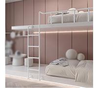 Escalera de Metal en Blanco y Negro para Cama Alta, montada en la Pared, para ático, sótano, Escape de Incendios, Seguridad en el hogar, Ahorro de Espacio, 1,0 a 2,4 m (Color: