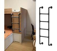 Escalera de metal montada en la pared para loft del hogar, ático, litera, cubierta, caravana con capacidad de carga de 330 libras