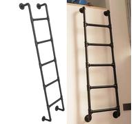 Escalera de metal montada en la pared para ventana, loft, universal, industrial, tubería, litera, 114.3-177.8 cm de altura