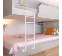 Escalera de Metal para Cama Individual, Ideal para dormitorios, 120 cm, 125 cm, 131 cm, 134 cm y 140 cm, Ideal para Interiores de caravanas, con Tubo de Hierro Redondo Moderno par