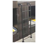 Escalera de metal para cama tipo loft de 180 cm, escalera de escape segura para literas y barcos, diseño duradero para soluciones de ahorro de espacio, perfecta para niños y adultos