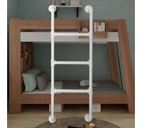 Escalera de metal para dormitorios domésticos, escalera de hierro forjado para literas elevadas, escalera colgante de seguridad multiusos, diseño montado en la pared