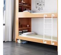 Escalera de metal para el hogar, dormitorio, caravana, litera, montaje en pared, hierro forjado, capacidad de soporte de 330 libras