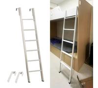 Escalera de metal para litera con diseño antideslizante y gancho para escalada segura en lofts, caravanas y literas